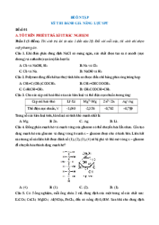 5 Đề thi ĐGNL ĐHSP Hà Nội môn Hóa (có lời giải)