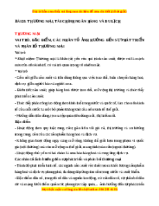 Lý thuyết Bài 28 Địa lí 10 Cánh diều: Thương mại, tài chính ngân hàng và dịch vụ