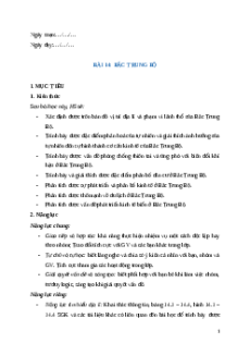 Giáo án Bài 14 Địa lí 9 Kết nối tri thức (2024): Bắc Trung Bộ