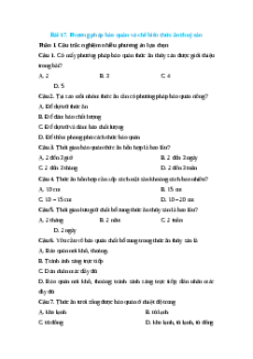 Trắc nghiệm Bài 17: Phương pháp bảo quản và chế biến thức ăn thuỷ sản Công nghệ 12 Lâm nghiệp-Thủy sản Kết nối
