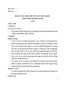 Giáo án Bài B3: Thực hành Tin học 12 Chân trời sáng tạo