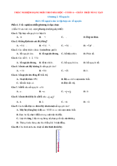 Trắc nghiệm Toán 6 Đúng-Sai, Trả lời ngắn Chương 2 Chân trời sáng tạo (form 2025)