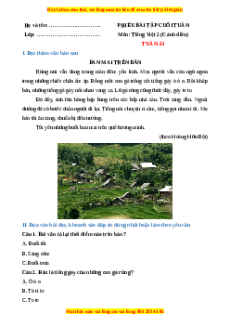 Bài tập cuối tuần Tiếng việt lớp 2 Tuần 33 Cánh diều (có lời giải)