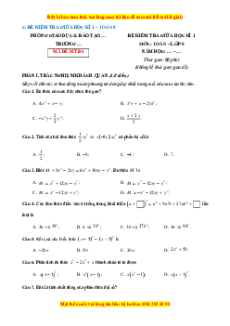 Đề thi giữa kì 1 Toán 8 Cánh diều (Đề 4)