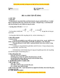 Giáo án Bài tập về sóng Vật lí 11 Kết nối tri thức