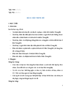 Giáo án Bài 12 Địa lí 9 Cánh diều: Bắc Trung Bộ