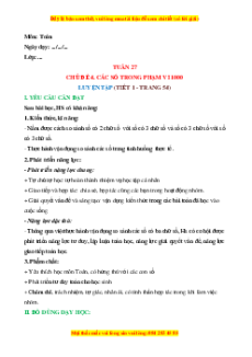 Giáo án Luyện tập (Trang 54) Toán lớp 2 Cánh diều