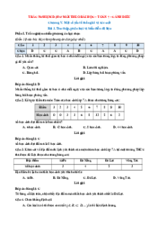 Trắc nghiệm Toán 7 Đúng-Sai, Trả lời ngắn Cánh diều Học kì 2 (form 2025)