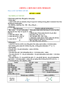 Chuyên đề dạy thêm Chương 3: Hợp chất chứa Nitrogen Hóa học 12 (sách mới)