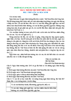 Bài tập hàng ngày Tiếng Việt lớp 5 Học kì 1 Cánh diều