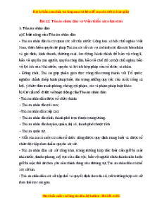 Lý thuyết KTPL 10 Kết nối tri thức Bài 22: Tòa án nhân dân và Viện kiểm sát nhân dân
