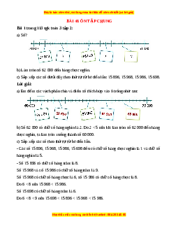 Giải Sgk Toán lớp 3 Bài 48: Ôn tập chung (Cánh diều)