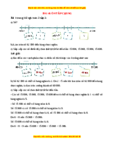 Giải Sgk Toán lớp 3 Bài 48: Ôn tập chung (Cánh diều)