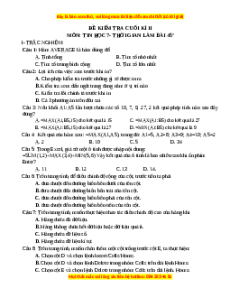 Đề thi cuối kì 2 Tin học 7 Cánh diều (Đề 5)