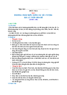 Giáo án Bài 2 Địa lí 10 Kết nối tri thức: Phương pháp biểu hiện các đối tượng địa lí trên bản đồ