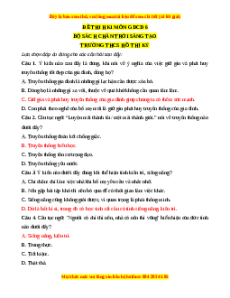 Đề thi GDCD 6 cuối kì 1 THCS Hồ Thị Kỉ - Đề 8 có đáp án