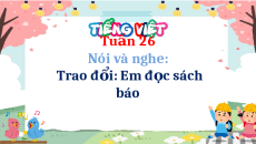 Giáo án Powerpoint Nói và nghe: Trao đổi: Em đọc sách báo Tiếng Việt lớp 5 Cánh diều