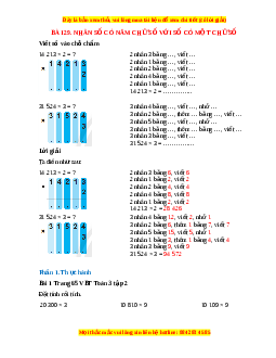 VBT Toán lớp 3 Bài 29 (Chân trời sáng tạo): Nhân số có năm chữ số cho số có một chữ số