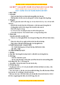 Giáo án Bài 27 Tin 11 Tin học ứng dụng Cánh diều: Chỉnh sửa các thành phần giao diện