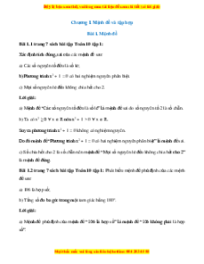 Giải SBT Toán 10 Kết nối tri thức
