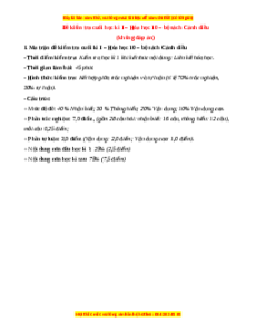Đề thi cuối kì 1 Hóa học 10 Cánh diều - Đề 1 (không đáp án)