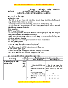 Giáo án Kiểm tra: Phối hợp dẫn bóng, đỡ bóng Gdtc 3 Cánh diều