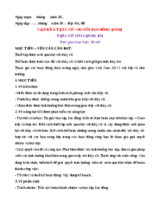 Giáo án Chủ đề 3. Thầy cô - người bạn đồng hành