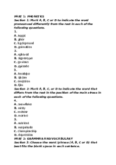 Đề thi cuối kì 1 Tiếng Anh 10 Friends Global (Đề 3)