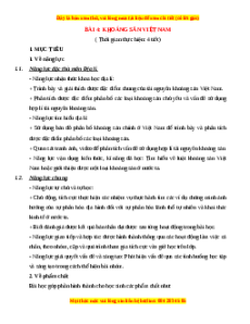 Giáo án Địa lí 8 Bài 4 Cánh diều (2024): Khoáng sản Việt Nam