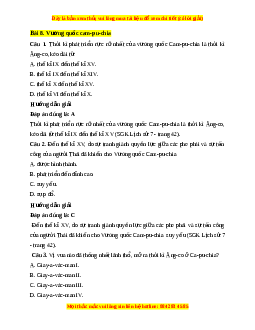 Trắc nghiệm Lịch sử 7 Bài 8 Kết nối tri thức: Vương quốc Cam-pu-chia