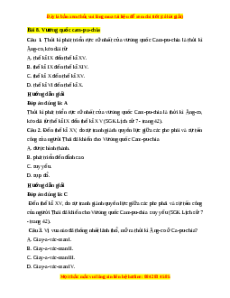 Trắc nghiệm Lịch sử 7 Bài 8 Kết nối tri thức: Vương quốc Cam-pu-chia
