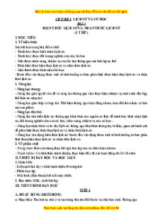 Giáo án Bài 1 Lịch sử 10 Cánh diều (2024): Hiện thực lịch sử và nhận thức lịch sử