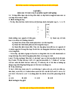 Tư duy Hóa học NAP 4.0 hữu cơ 8,9,10