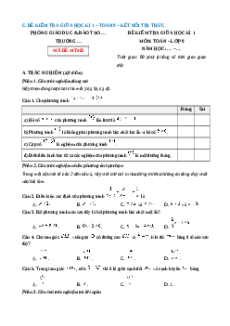 Đề thi giữa kì 1 Toán 9 Kết nối tri thức (Đề 10)