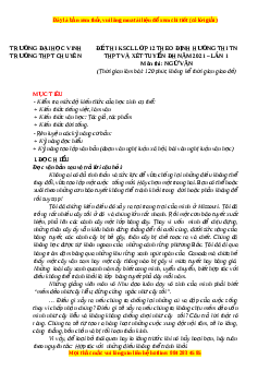 Đề thi thử Ngữ Văn trường Chuyên ĐH Vinh lần 1 năm 2021