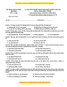 Đề Tốt nghiệp GDCD 2024 theo đề tham khảo (Đề 3)