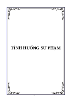 (Ôn thi Viên chức THCS) Tình huống Sư phạm