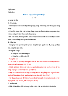 Giáo án Bài 14 Hóa học 6 Kết nối tri thức (năng lực số)