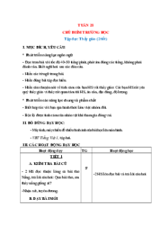 Giáo án Tuần 28 Tiếng việt lớp 1 Cánh diều
