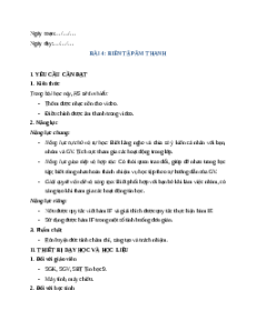 Giáo án Chủ đề E4 Bài 4: Biên tập âm thanh Tin học 9 Cánh diều