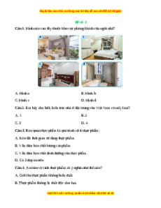 Đề thi cuối kì 1 Công nghệ 6 Kết nối tri thức (Đề 3)