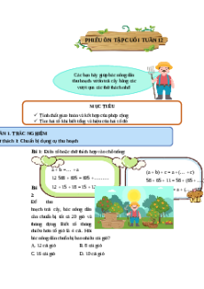Bài tập cuối tuần Toán 4 Tuần 12 Kết nối tri thức (có lời giải)