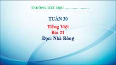 Giáo án Powerpoint Bài 21: Nhà rông Tiếng việt lớp 3 Kết nối tri thức