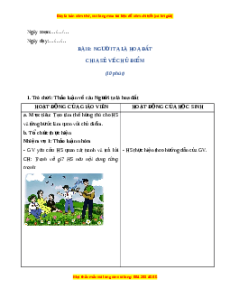 Giáo án Người ta là hoa đất Tiếng Việt lớp 4 Cánh diều