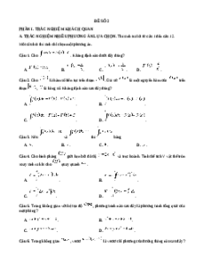 Đề thi Cuối kì 2 Toán 12 Cánh diều - Đề 2 Cấu trúc mới
