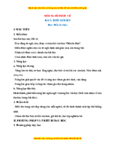 Giáo án Tiếng Việt lớp 4 Học kì 1 Kết nối tri thức