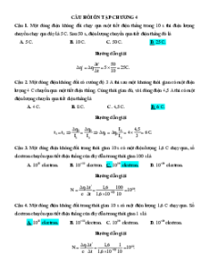 Bài tập ôn tập + Đề kiểm tra Vật Lí 11 Cánh diều Chương 4