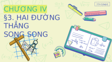 Giáo án Powerpoint Hai đường thẳng song song Toán 7 Chân trời sáng tạo