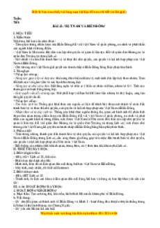 Giáo án Bài 13 Lịch sử 11 Cánh diều (2024): Việt Nam và biển Đông