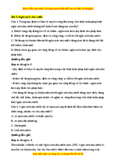 Trắc nghiệm Bài 5: Ngân sách nhà nước KTPL 10 Cánh diều